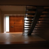 Oak Front Door & Stainless Steel & Oak Staircase